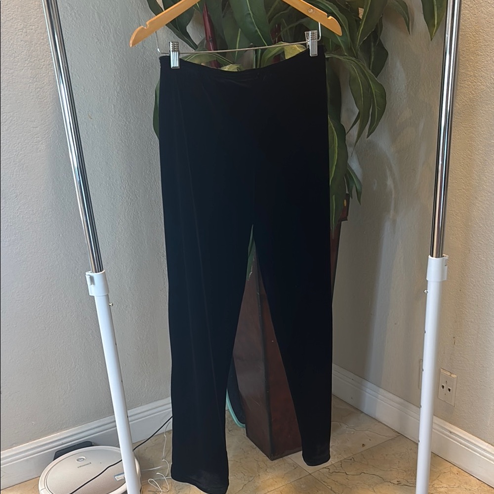 Elegant Black Velvet Pants